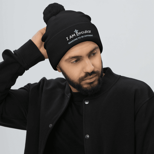 Pom-Pom Beanie - Black