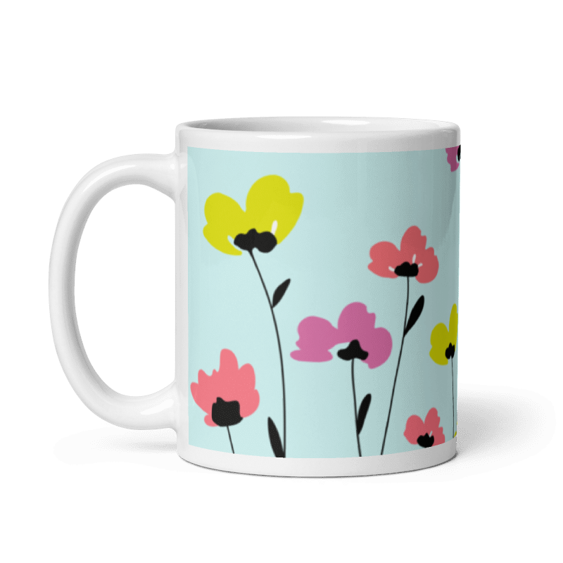 Keep Growing Floral Mug