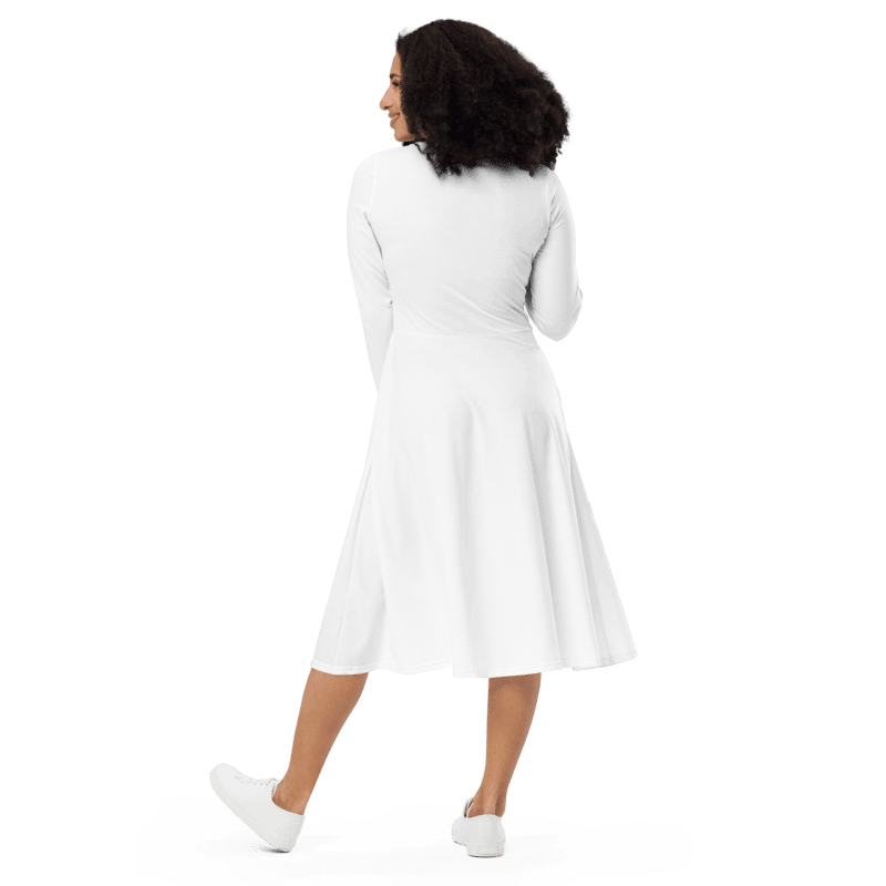 White Long Sleeve Dress