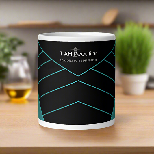 Abstract Mug - Black & Blue