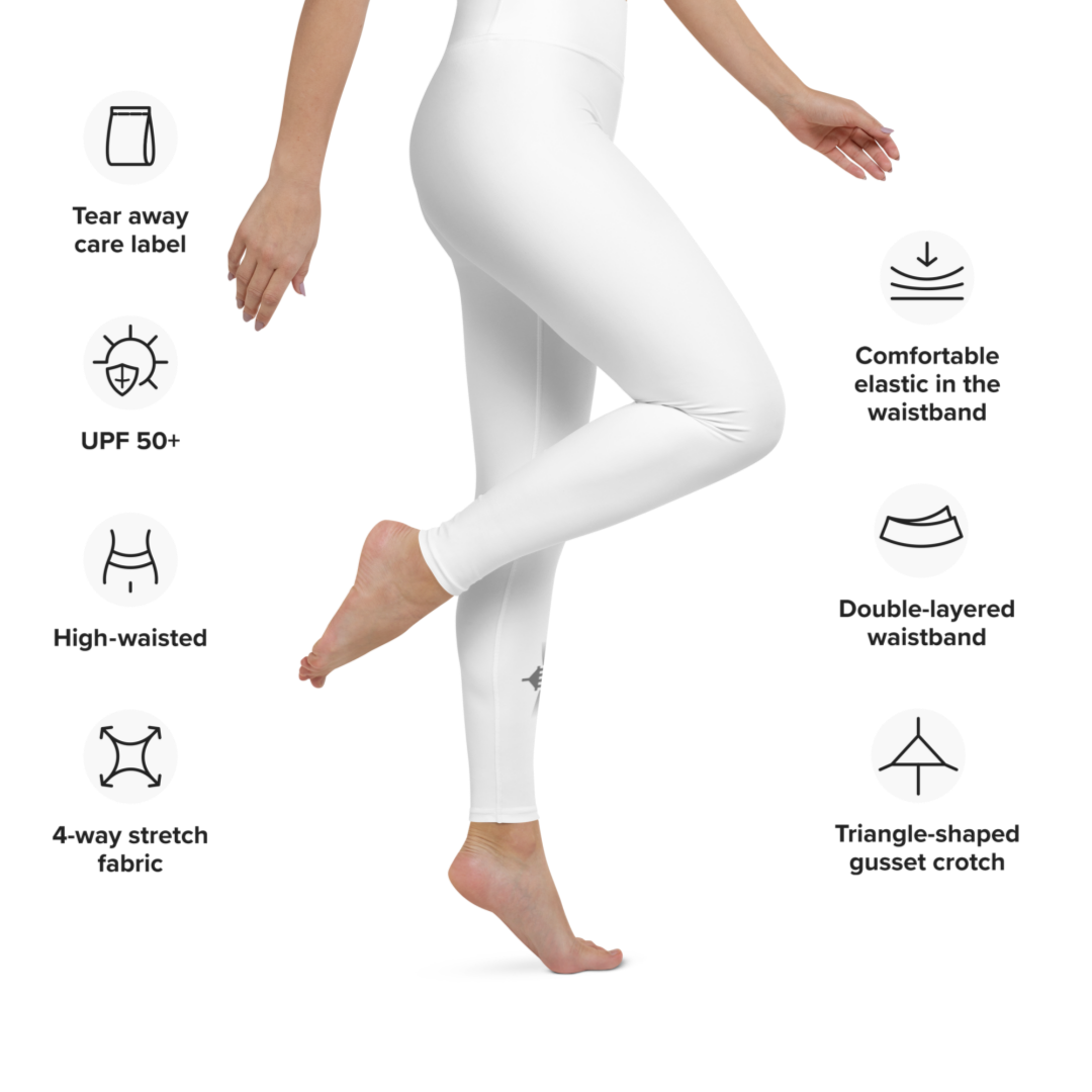 White Active Leggings