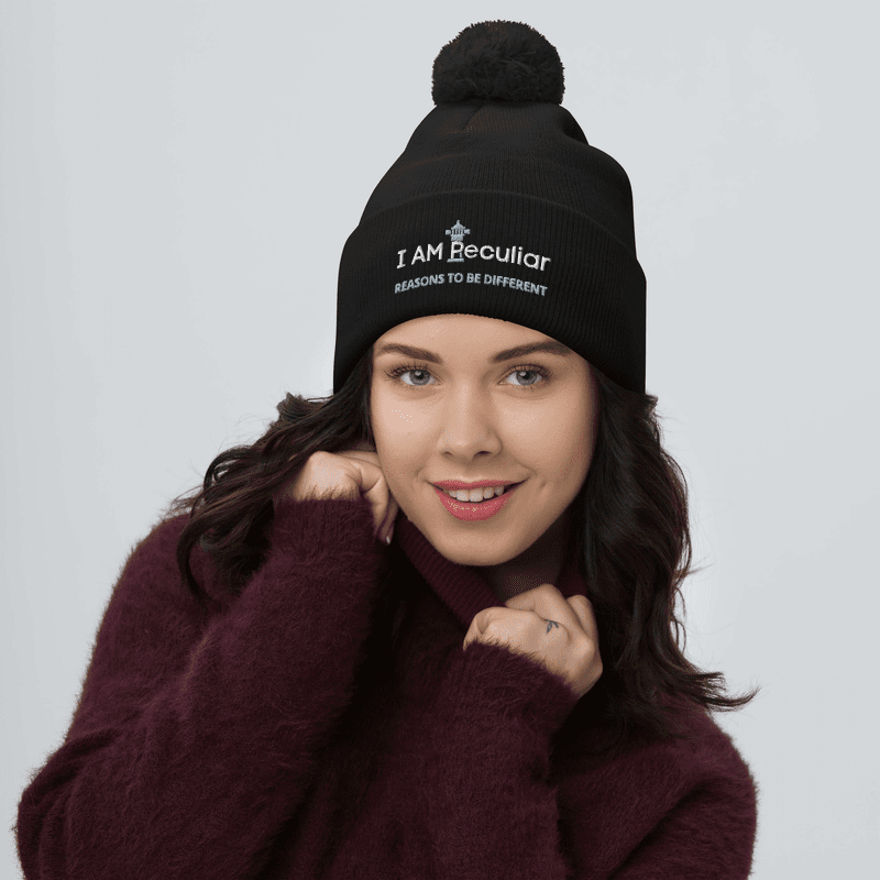 Pom-Pom Beanie - Black